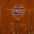 Hobo-Tasche aus Wildleder mit Wollakzent - Rostige Wildleder-Umhängetasche aus Peru