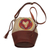 Leather and canvas bucket bag, 'Shipibo Connection' - Embroidered Cotton and Leather Bucket Bag (image 2a) thumbail