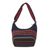 100% alpaca shoulder bag, 'Chinchero Skies' - Backstrap Handwoven Blue and Red Alpaca Shoulder Bag (image 2b) thumbail