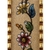 Reverse-painted glass wall cross, 'Flowers of Faith in Beige' - Handmade Glass Wall Cross with Floral Motifs (image 2b) thumbail