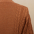 Cotton and recycled PET blend cardigan, 'Ginger Cable Classic' - Eco Friendly Cable Knit Open Front Deep Orange Cardigan (image 2g) thumbail