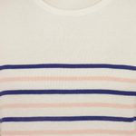Short-sleeved cotton blend sweater, 'Sweet Freedom' - Cotton Blend Striped Sweater