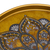 Reverse-painted glass tray, 'Golden Aura' - Hand Crafted Reverse-Painted Glass Tray (image 2c) thumbail