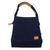 Denim-Einkaufstasche mit Lederakzenten - Von Hand gefertigte Einkaufstasche aus blauem Denim