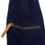 Bolso tote de mezclilla con detalles de cuero - Bolso tote denim azul elaborado artesanalmente