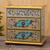 Reverse-painted glass jewelry chest, 'Subtle Splendor' - Hand Crafted Reverse-Painted Glass Jewelry Chest (image 2) thumbail