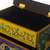 Reverse-painted glass jewelry chest, 'Cajamarca Splendor' - Multicolored Reverse-Painted Glass Jewelry Chest (image 2i) thumbail