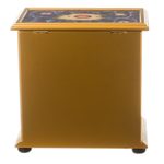 Reverse-painted glass jewelry chest, 'Twilight Splendor' - Hand Crafted Small Painted Glass Jewelry Chest