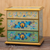 Reverse-painted glass jewelry chest, 'Spring Splendor' - Peruvian Reverse-Painted Glass Jewelry Chest (image 2) thumbail
