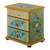 Reverse-painted glass jewelry chest, 'Spring Splendor' - Peruvian Reverse-Painted Glass Jewelry Chest (image 2a) thumbail
