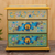 Reverse-painted glass jewelry chest, 'Spring Splendor' - Peruvian Reverse-Painted Glass Jewelry Chest (image 2b) thumbail