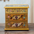 Reverse-painted glass jewelry chest, 'Earth Splendor' - Earth-Toned Reverse Painted Glass Jewelry Chest