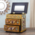 Reverse-painted glass jewelry chest, 'Earth Splendor' - Earth-Toned Reverse Painted Glass Jewelry Chest (image 2c) thumbail