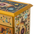 Reverse-painted glass jewelry chest, 'Earth Splendor' - Earth-Toned Reverse Painted Glass Jewelry Chest (image 2h) thumbail