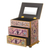 Reverse-painted glass jewelry chest, 'Dawn Splendor' - Small Hand Painted Glass Jewelry Chest (image 2g) thumbail