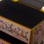 Reverse-painted glass jewelry chest, 'Dawn Splendor' - Small Hand Painted Glass Jewelry Chest (image 2i) thumbail