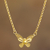 Gold-plated filigree pendant necklace, 'Magnificent Butterfly' - Butterfly Gold Plated Filigree Necklace (image 2) thumbail