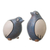 Ceramic sculptures, 'Charming Doves' (pair) - Chulucanas-Style Pottery Dive Sculptures (Pair) thumbail