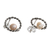 Cultured pearl drop earrings, 'Lassoed Rose' - Pink Cultured Pearl and Sterling Silver Earrings