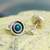 Chrysocolla stud earrings, 'Magnetic Energy' - Sterling Silver and Chrysocolla Earrings