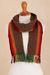 100% alpaca scarf, 'Tarma Fields' - Woven 100% Alpaca Scarf from Peru (image 2b) thumbail