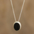 Halskette mit Turmalin-Anhänger - Natürliche schwarze Turmalin-Anhänger-Halskette