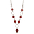 Carnelian pendant necklace, 'Radiant Glow' - Beaded Carnelian Pendant Necklace thumbail