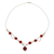 Carnelian pendant necklace, 'Radiant Glow' - Beaded Carnelian Pendant Necklace (image 2c) thumbail