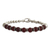 Beaded carnelian and sterling silver bracelet, 'Courageous Beauty' - Sterling and Carnelian Bead Bracelet (image 2c) thumbail