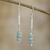Opal beaded dangle earrings, 'Dot and Dash' - Natural Andean Opal Earrings (image 2) thumbail