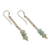 Opal beaded dangle earrings, 'Dot and Dash' - Natural Andean Opal Earrings (image 2c) thumbail