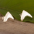 Knopfohrringe aus Sterlingsilber, „Boomerang“ – peruanische Knopfohrringe aus Sterlingsilber mit Bumerang