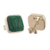 Chrysocolla stud earrings, 'Window to the Forest' - Peruvian Square Chrysocolla Stud Earrings (image 2c) thumbail