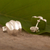 Sterling silver stud earrings, 'Puffy Little Clouds' - Peruvian Sterling Silver Cloud Stud Earrings (image 2b) thumbail