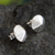 Sterling silver button earrings, 'Shining Treasures' - Sterling Silver Cone Shaped Button Earrings from Peru thumbail