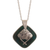 Chrysocolla pendant necklace, 'Green Space' - Modern Sterling Silver and Chrysocolla Necklace thumbail