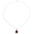 Mahogany obsidian pendant necklace, 'Beautiful Brown' - Mahogany Obsidian and Sterling Silver Pendant Necklace thumbail