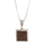 Mahogany obsidian pendant necklace, 'Beautiful Brown' - Mahogany Obsidian and Sterling Silver Pendant Necklace (image 2c) thumbail