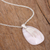 Calcite pendant necklace, 'On the Wing' - Peruvian Calcite and Sterling Silver Pendant Necklace (image 2b) thumbail