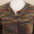 Alpaca blend cardigan sweater, 'Rainbow Fiesta' - Alpaca Wool Blend Long Cardigan Sweater with Buttons (image 2e) thumbail