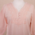 Cotton tunic, 'Sunset in Lima' - Pale Melon Orange Embroidered Cotton Tunic Top from Peru (image 2g) thumbail
