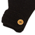 100% alpaca gloves, 'Winter Nights' - Black 100% Alpaca Gloves from Peru (image 2d) thumbail