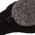 100% alpaca convertible mittens, 'Winter Mornings' - Black and Grey Convertible 100% Alpaca Mittens (image 2f) thumbail