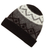 strickmütze aus 100 % Alpaka - Gestrickte Mütze aus 100 % Alpaka in Schwarz und Grau