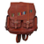 Wool-accented leather backpack, 'Inca Explorer' - Handcrafted Brown Leather Backpack with Wool Accent