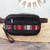 Wool-accented leather waist bag, 'Adventure in Red' - Versatile Black Leather Waist Bag or Wristlet (image 2) thumbail