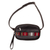 Wool-accented leather waist bag, 'Adventure in Red' - Versatile Black Leather Waist Bag or Wristlet (image 2c) thumbail