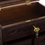 Leather and wood jewelry chest, 'Colonial Flowers' - Hand Crafted Leather Jewelry Chest (image 2h) thumbail