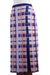 Cotton blend knit maxi skirt, 'Melon Spring' - Hand Made Cotton Blend Knit Plaid Maxi Skirt from Peru