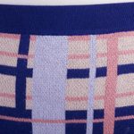 Cotton blend knit maxi skirt, 'Melon Spring' - Hand Made Cotton Blend Knit Plaid Maxi Skirt from Peru